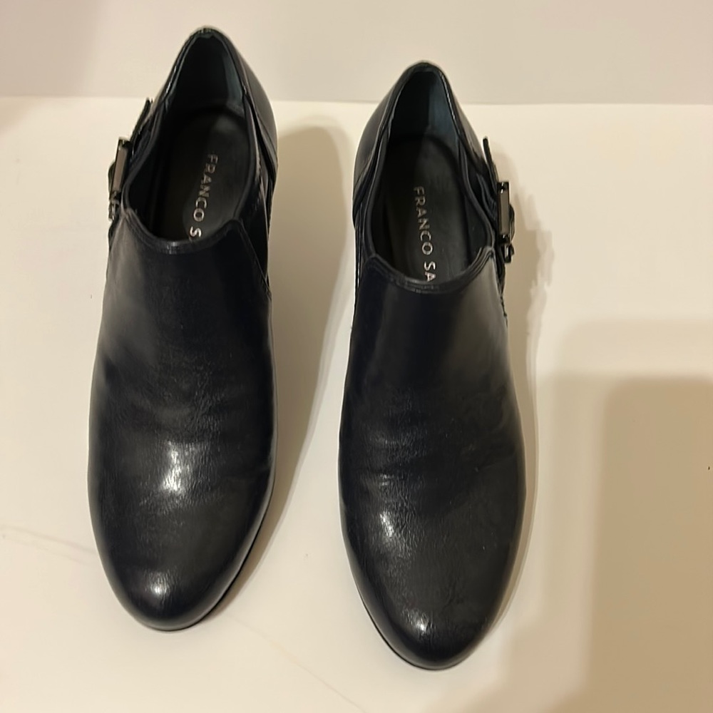 Franco Sarto Heeled Navy Ankle Boots
